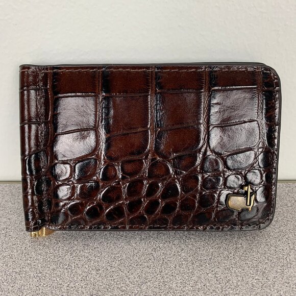 Masters Martin Dingman Alligator Card Holder Card Case ID Window Money Clip - Picture 1 of 15